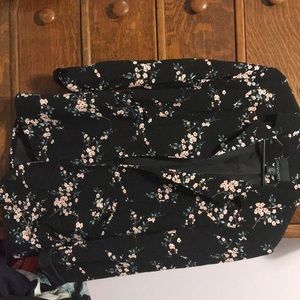 Blazer with cherry blossom print